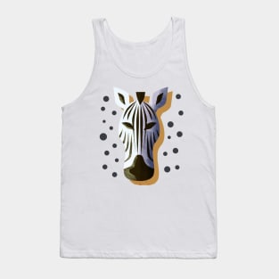 Funny Zebra Hand Drawn Tank Top